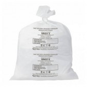 Пакеты для утилизации медицинских отходов, 33х60см класс А (белый) (5 упак по 100 шт/уп)