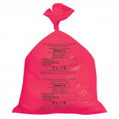 Пакеты для утилизации медицинских отходов, 70х80см класс В (красный) (100 шт/уп)