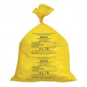Пакеты для утилизации медицинских отходов, 60х100см класс Б (желтый) (100 шт/уп)